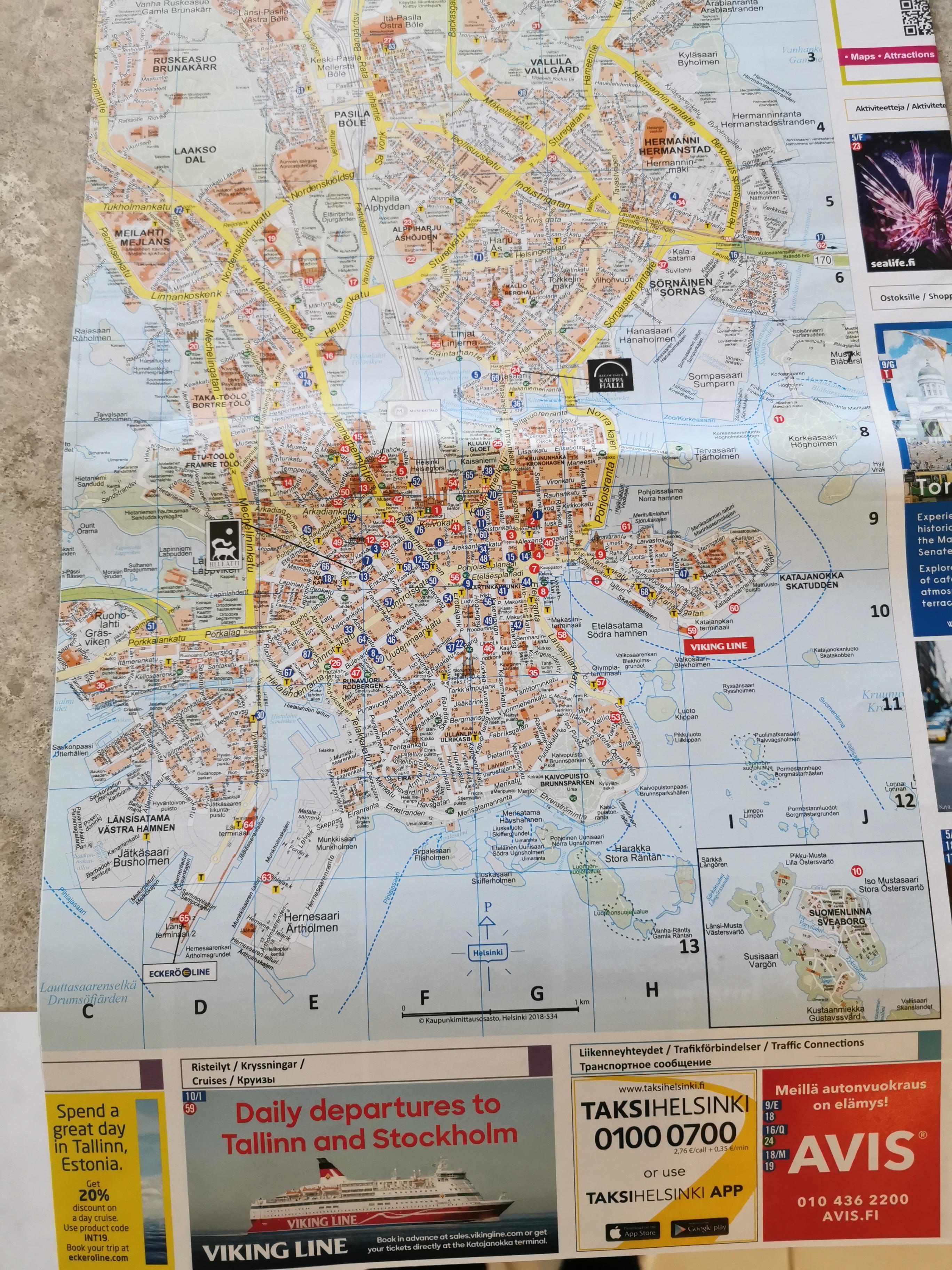 Helsinki mapa